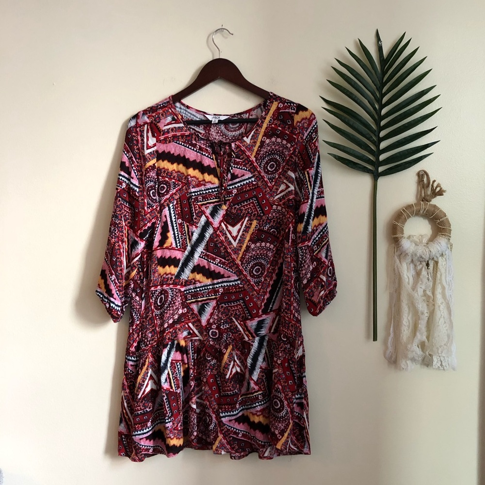 • SOLD • BB Dakota Geometric Dress - Picture 2 of 7